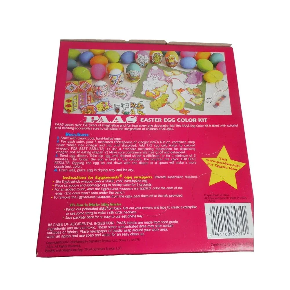 NEW Lot of 25 boxes Vintage 2002 Sealed Old Stock Paas Easter Egg Color Kit